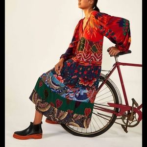 FARM Rio Colorful Patterned Midi Dress